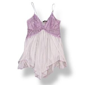 Lavender Lace Babydoll Chemise